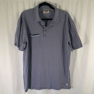 Linksoul Polo Shirt Men XL Grey Short Sleeve Tempus Fugit Collared Luxury Cotton